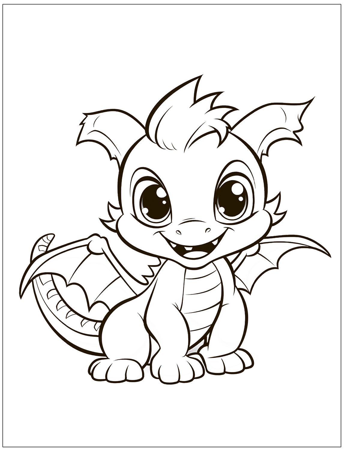 Coloring Book for Toddlers Dragons