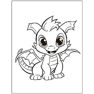 Coloring Book for Toddlers Dragons