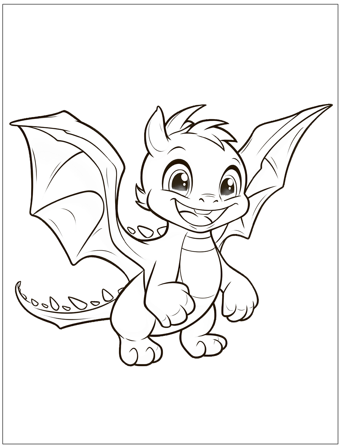 Coloring Book for Toddlers Dragons