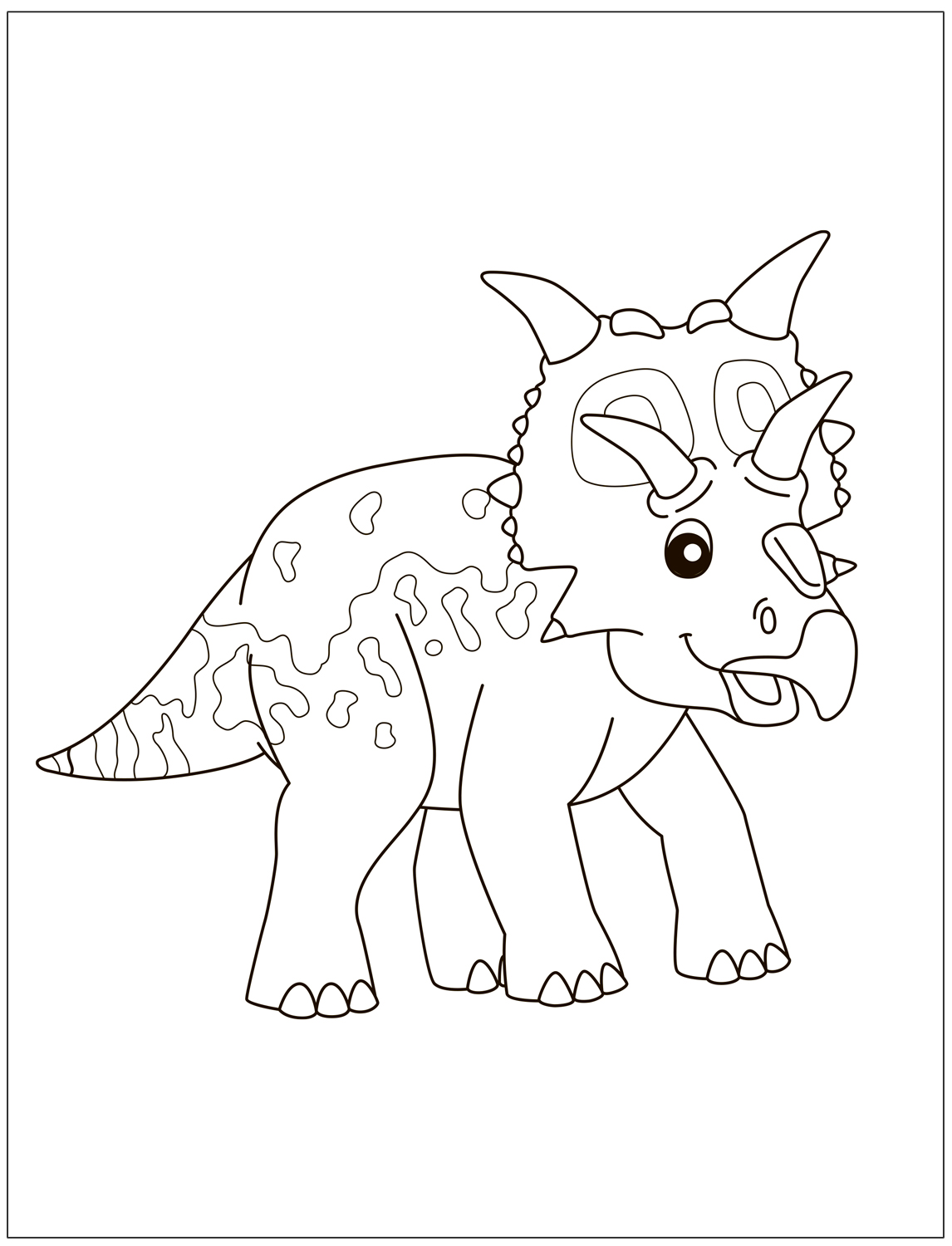 Coloring Book for Toddlers Dinosaurs