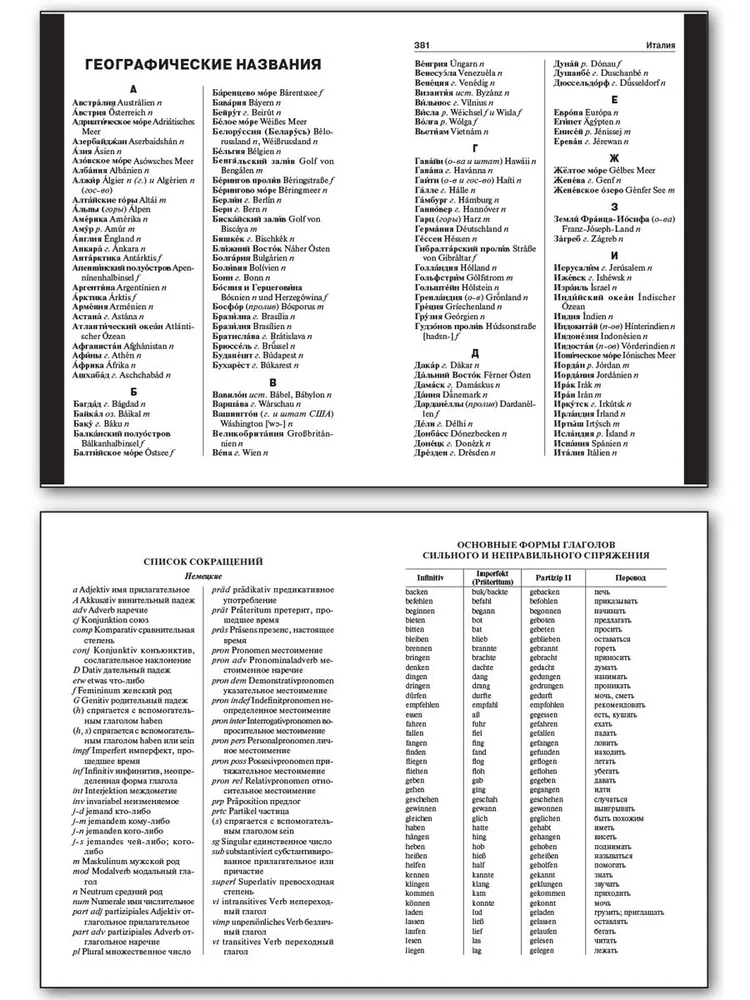 School German-Russian, Russian-German Dictionary of 15000 Words