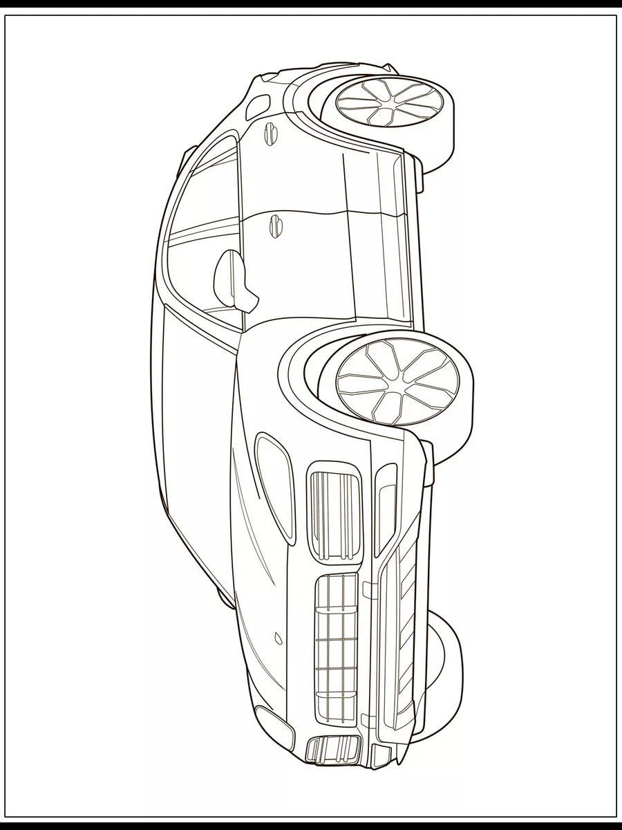 Coloring Book. Cars
