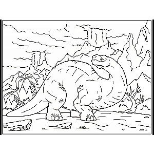 Coloring Book. Dinosaurs