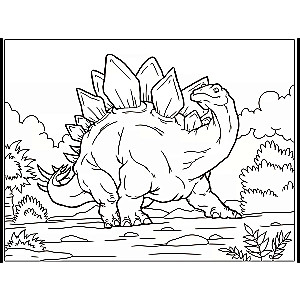 Coloring Book. Dinosaurs