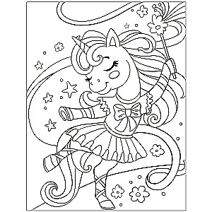Coloring Book. Unicorns
