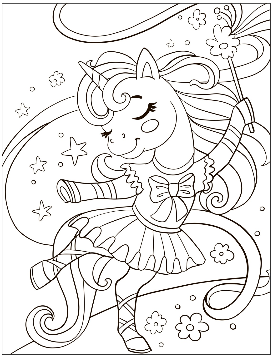 Coloring Book. Unicorns
