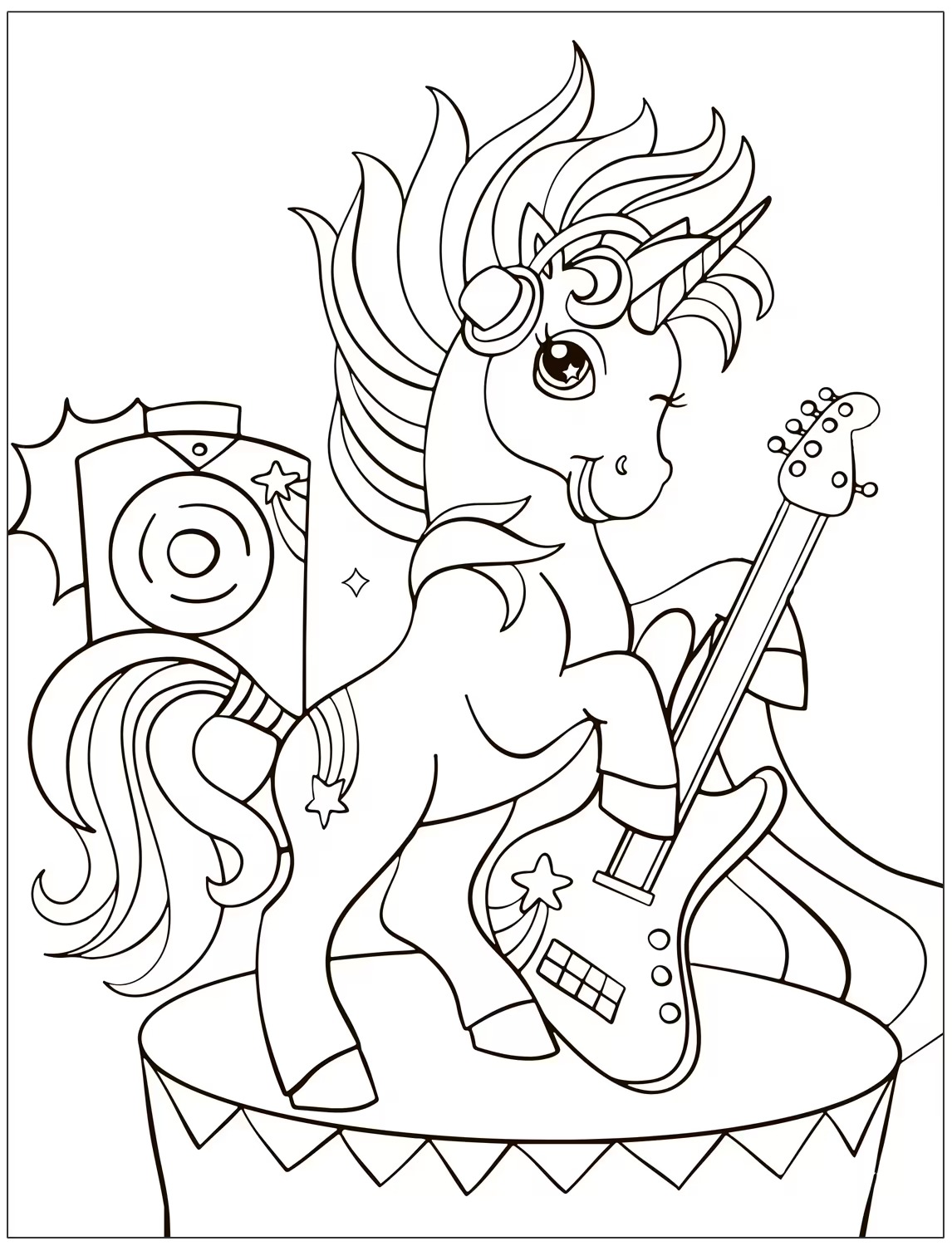 Coloring Book. Unicorns