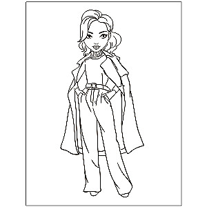 Coloring Book. Fashionistas