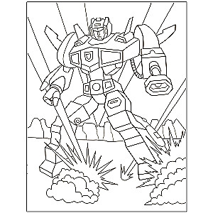 Coloring Book. Robots