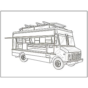 Coloring Book. Transport