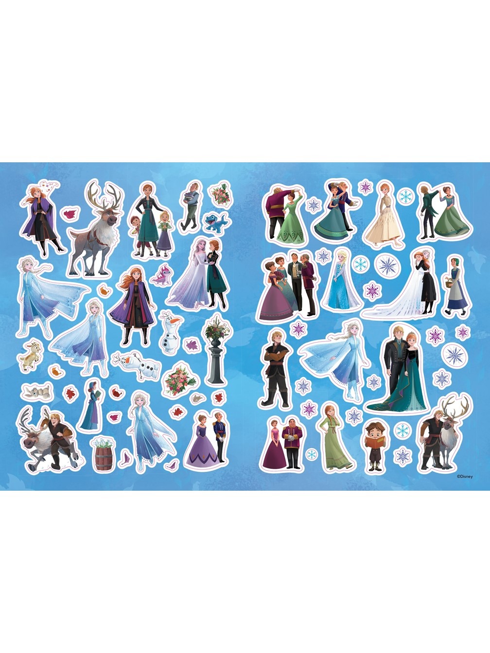 Frozen. Reusable Stickers