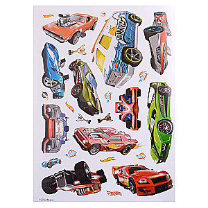 Hot Wheels. Street Racing. Reusable Stickers