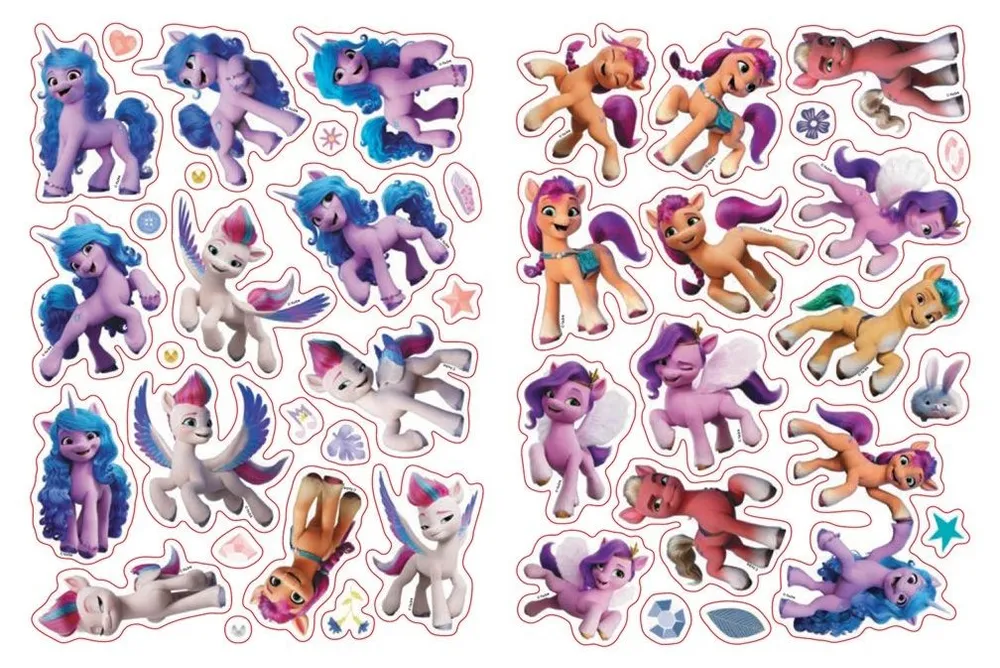 My Little Pony. In the Land of Earth Ponies. Reusable Stickers.