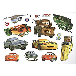 Cars. Speed Around the World. Reusable Stickers