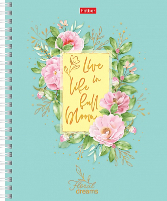 Notebook Floral dreams 4 designs in the block