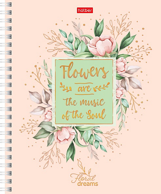 Notebook Floral dreams 4 designs in the block