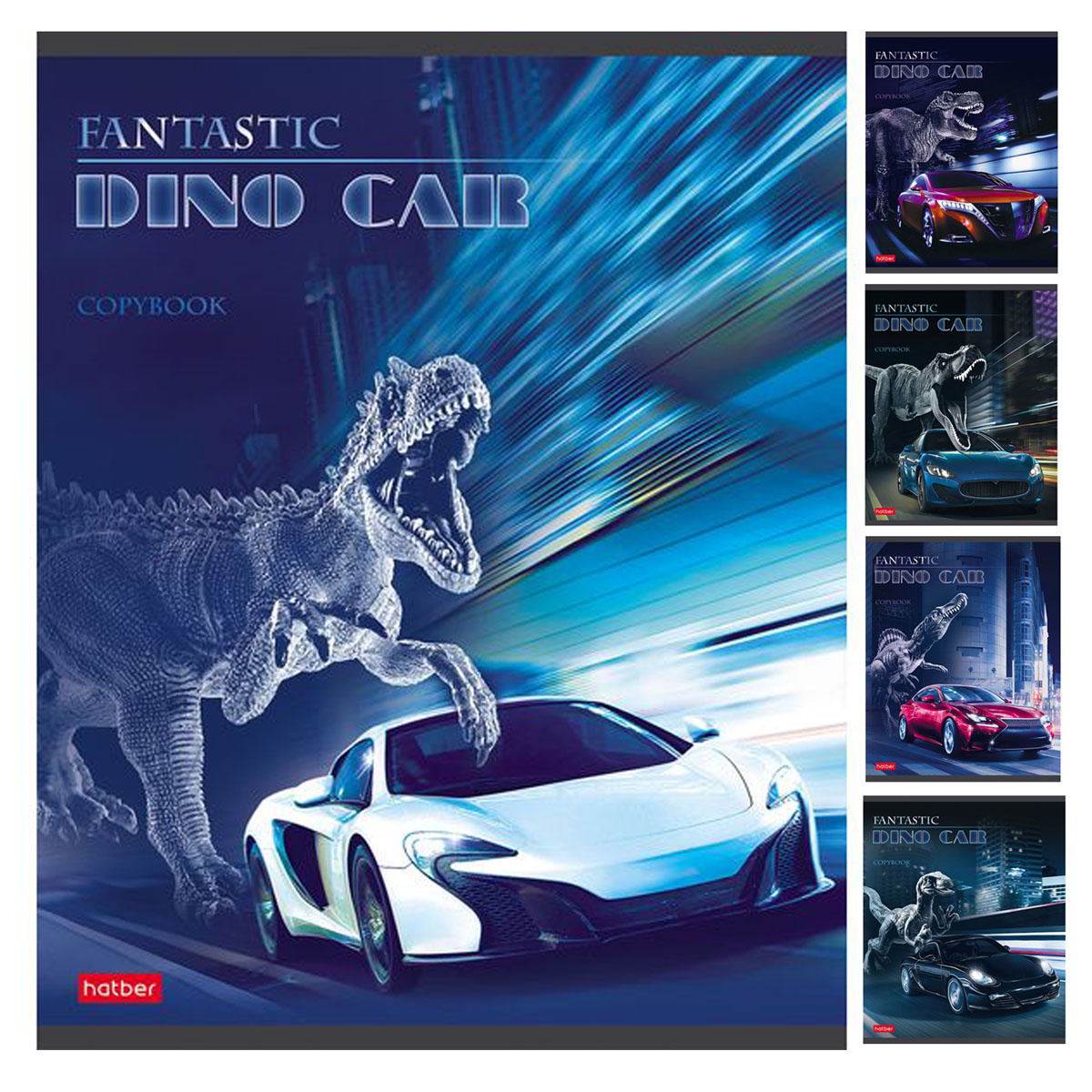 Dino Car Notebook (assorted)