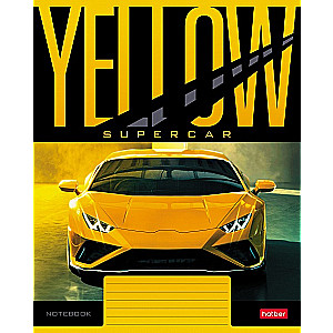 A5 Notebook YELLOWsupercar (grid)