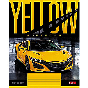 A5 Notebook YELLOWsupercar (grid)