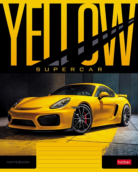 A5 Notebook YELLOWsupercar (grid)