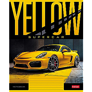 A5 Notebook YELLOWsupercar (grid)