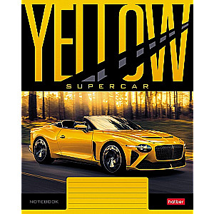 A5 Notebook YELLOWsupercar (grid)