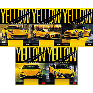 A5 Notebook YELLOWsupercar (grid)