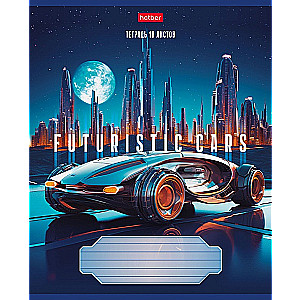 A5 Notebook Futuristic cars (grid)