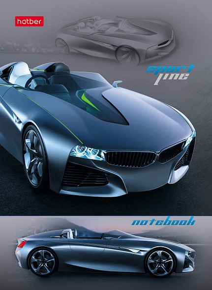 A6 Notebook Cars (Checkered)