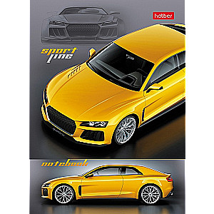 A6 Notebook Cars (Checkered)