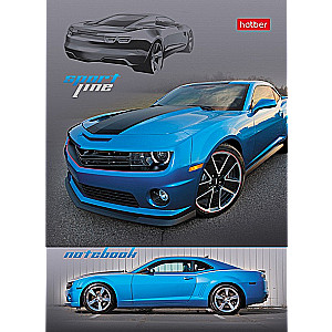 A6 Notebook Cars (Checkered)