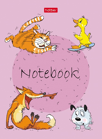 A6 Notepad Funny Animals (grid)
