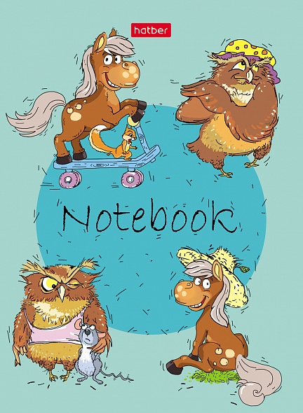A6 Notepad Funny Animals (grid)