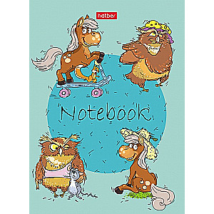 A6 Notepad Funny Animals (grid)