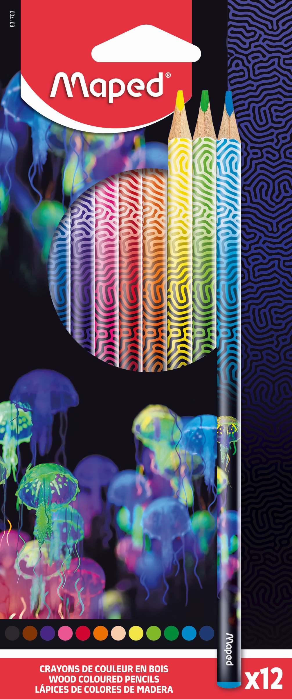 MAPED Deepsea Paradise Colored Pencils (12 colors)