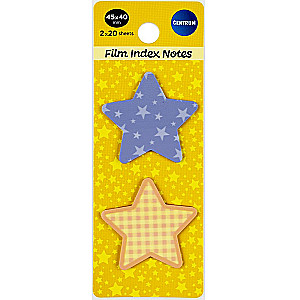 Set aus Kunststoff-Sticker-Indizes Stars