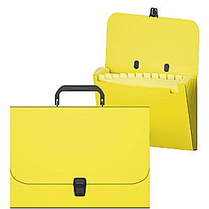 Briefcase folder A4 with snap ErichKrause Matt Neon (yellow)