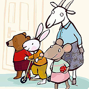 Little pig goes to kindergarten