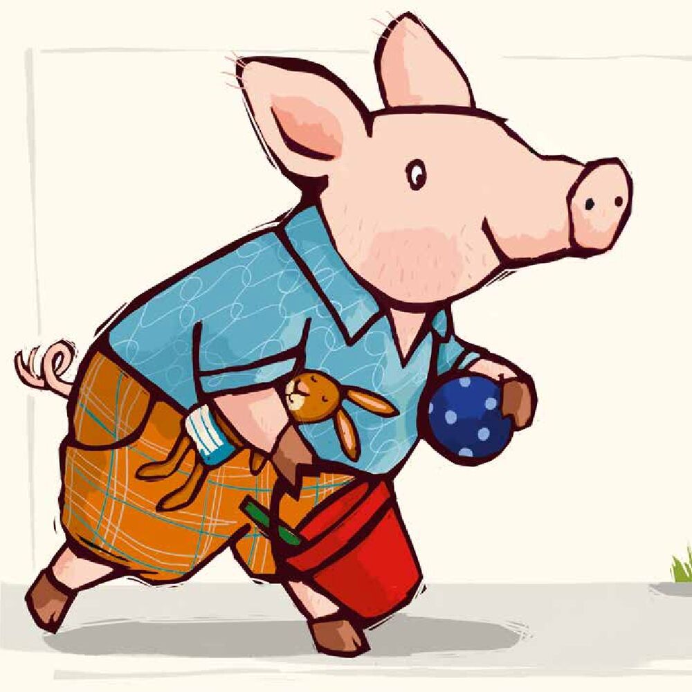 Piglet, it's time for a swim!