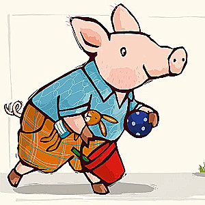 Piglet, it's time for a swim!