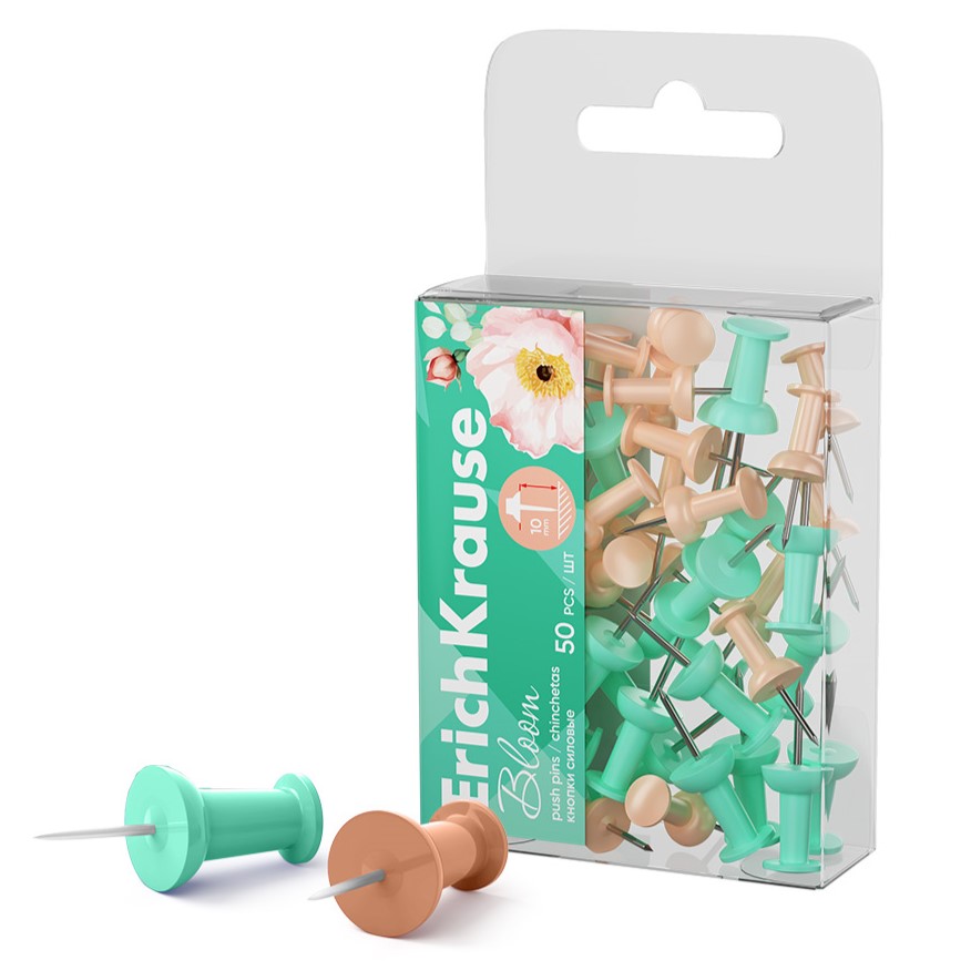 ErichKrause Pastel Bloom Thumbtacks