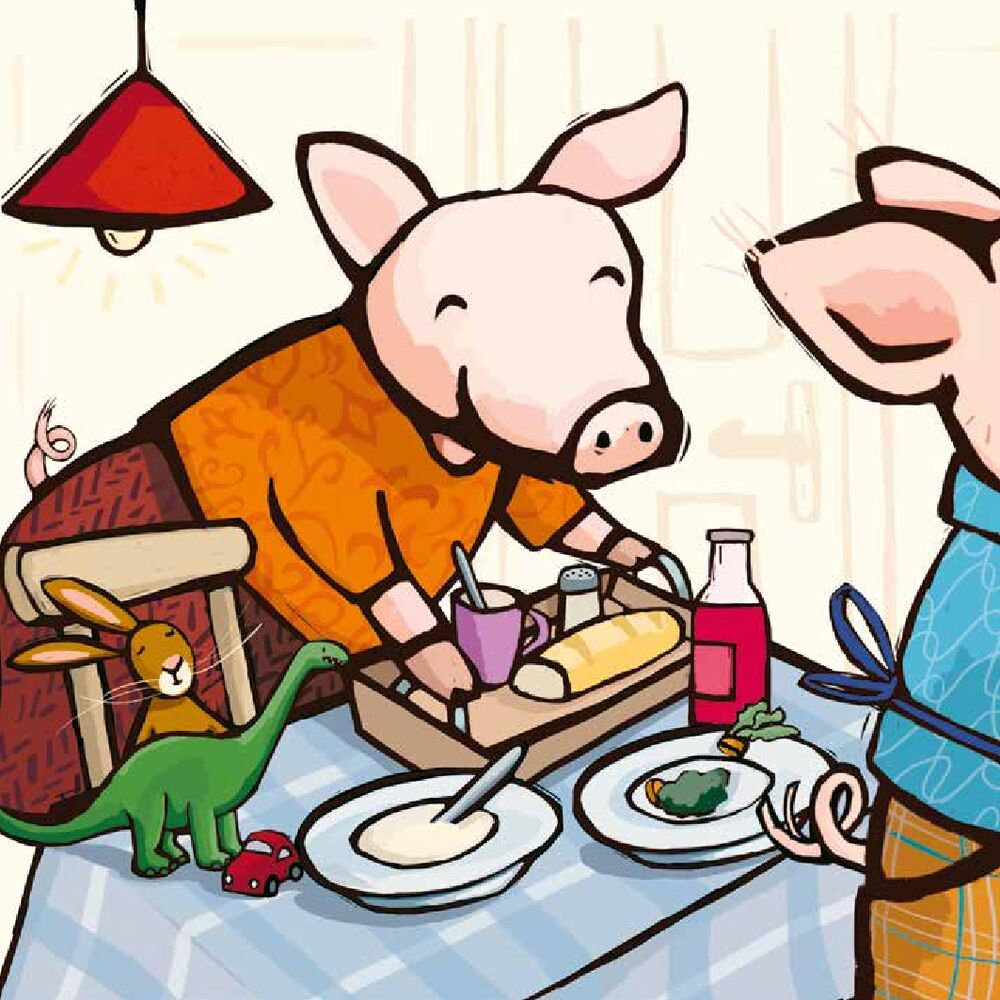 Piglet, it's time to sleep!