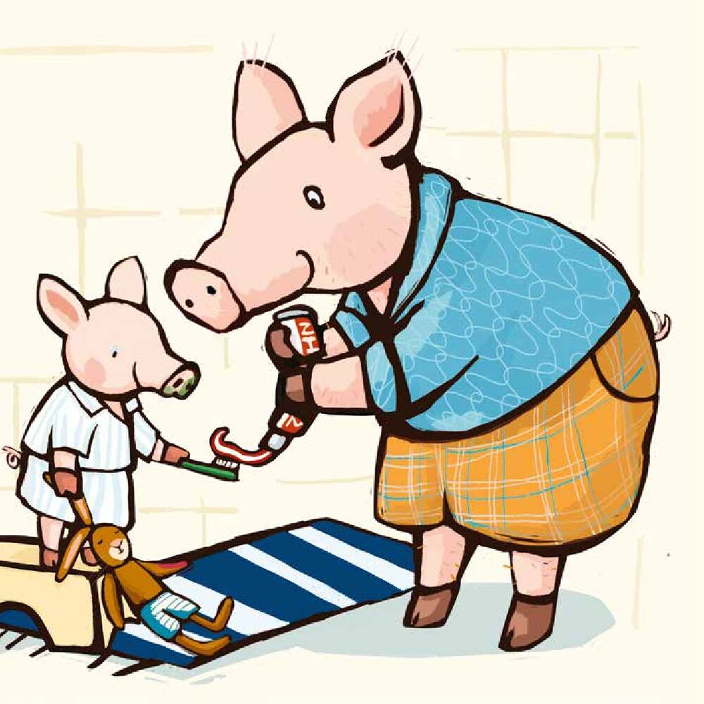 Piglet, it's time to sleep!
