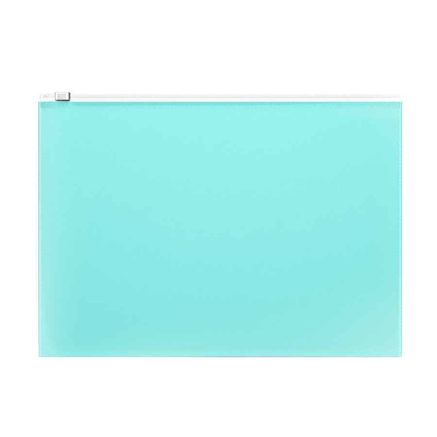 Plastic Zip Folder ErichKrause FIZZY PASTEL MINT, format C6
