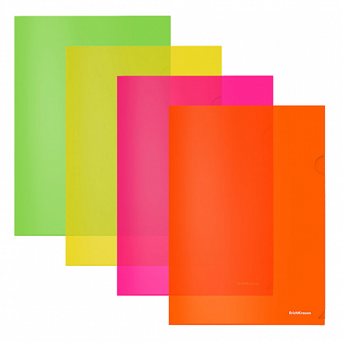 A4 Folder ErichKrause Glossy Neon (mix of colors)
