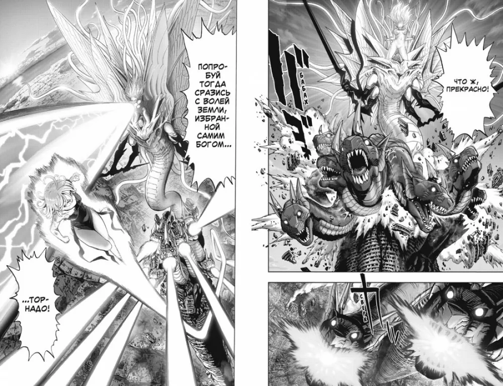 One-Punch Man. Book 14. The full power of the Tornado. Into the abyss