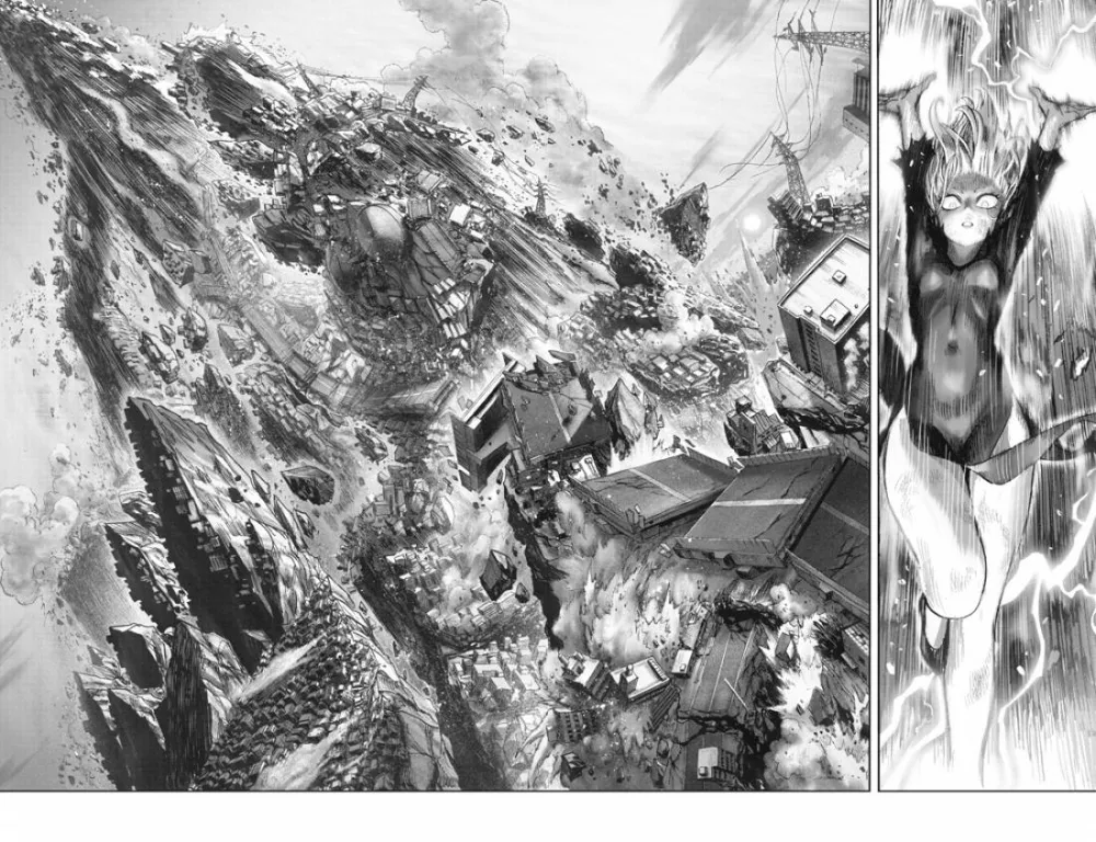One-Punch Man. Book 14. The full power of the Tornado. Into the abyss