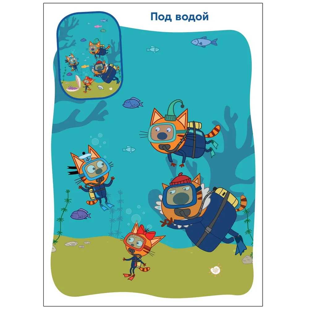 Three cats. Find differences. Summer Games
