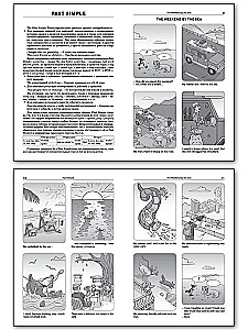 English verb tenses in pictures. 5-9 grades