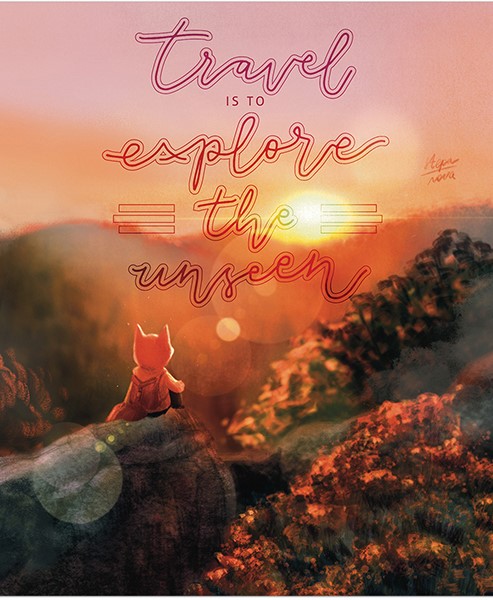 Notatnik Mały Lisek - Podróżnik